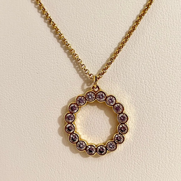 kate spade Jewelry - EUC Kate Spade Infinity Circle Gold Necklace